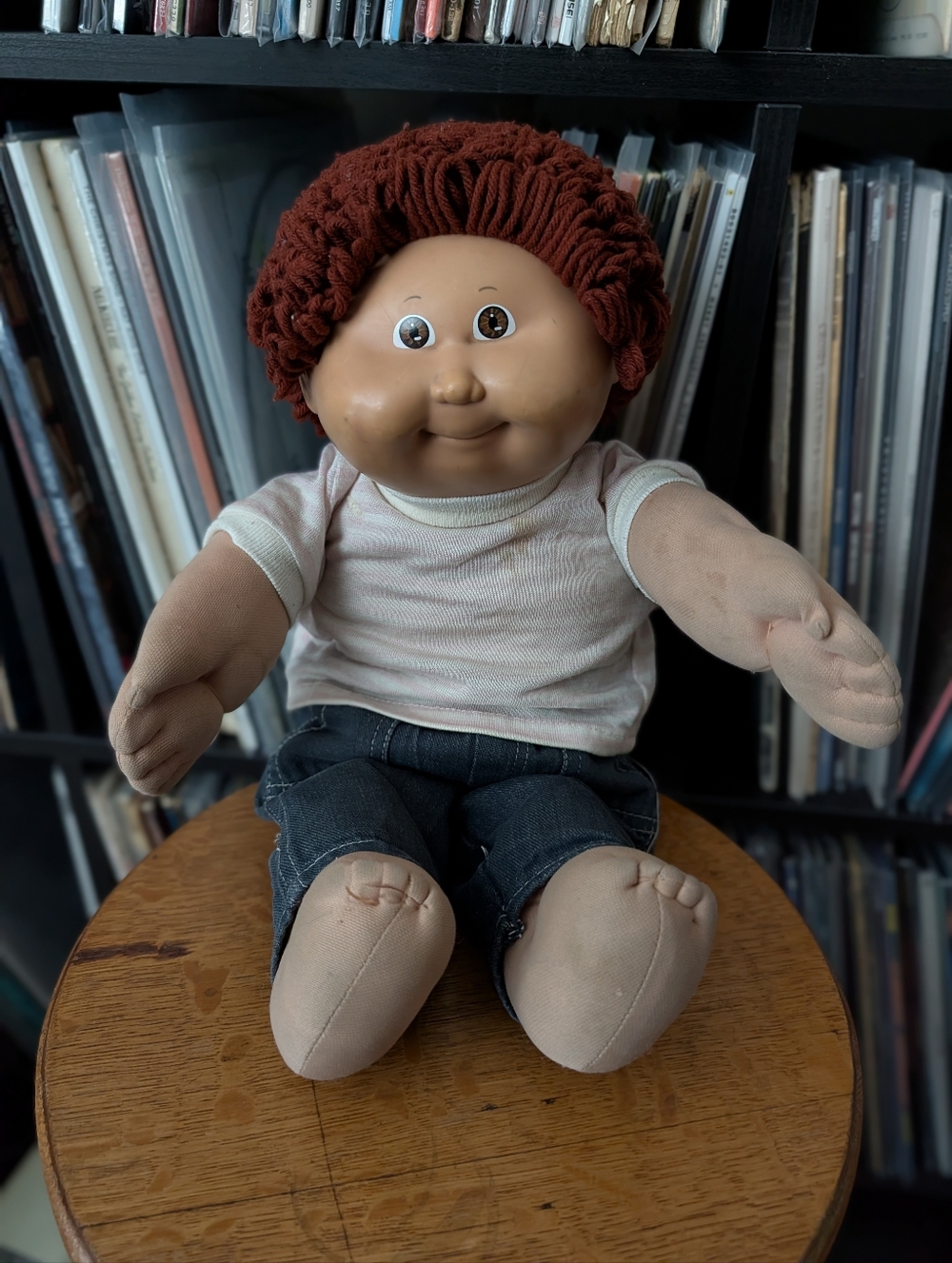 1986 Cabbage Patch Kids Doll, Colvin Burton, Jeans & Striped Shirt, Coleco CPK